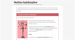 Desktop Screenshot of mottenbekaempfen.de