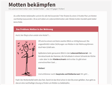 Tablet Screenshot of mottenbekaempfen.de